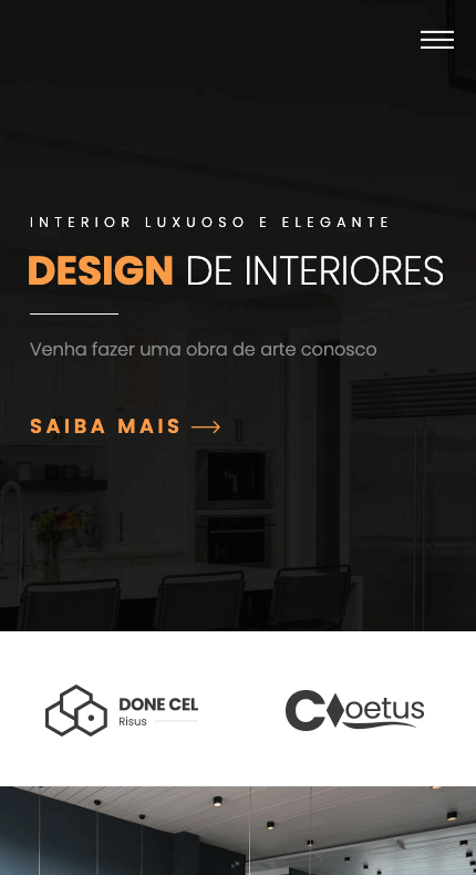 criação de site design de interiores