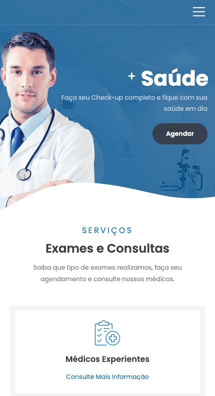 criação de site de clínica médica